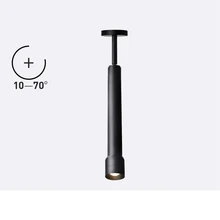 10-70 градусов Cree плавное Масштабирование длинный полюс поверхностный монтаж, трек точечная лампа для музея, кабинета, фонового света