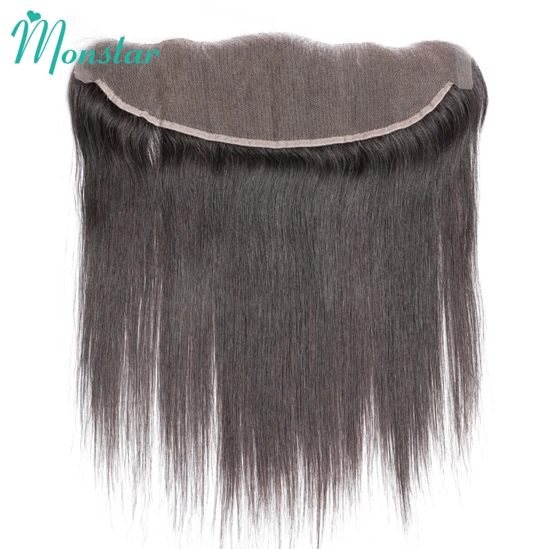 

Ear to Ear Lace Frontal Closure 13x4 Free Part With Baby Hair Preplucked Frontal Brazilian Straight Remy Human Hair Frontal