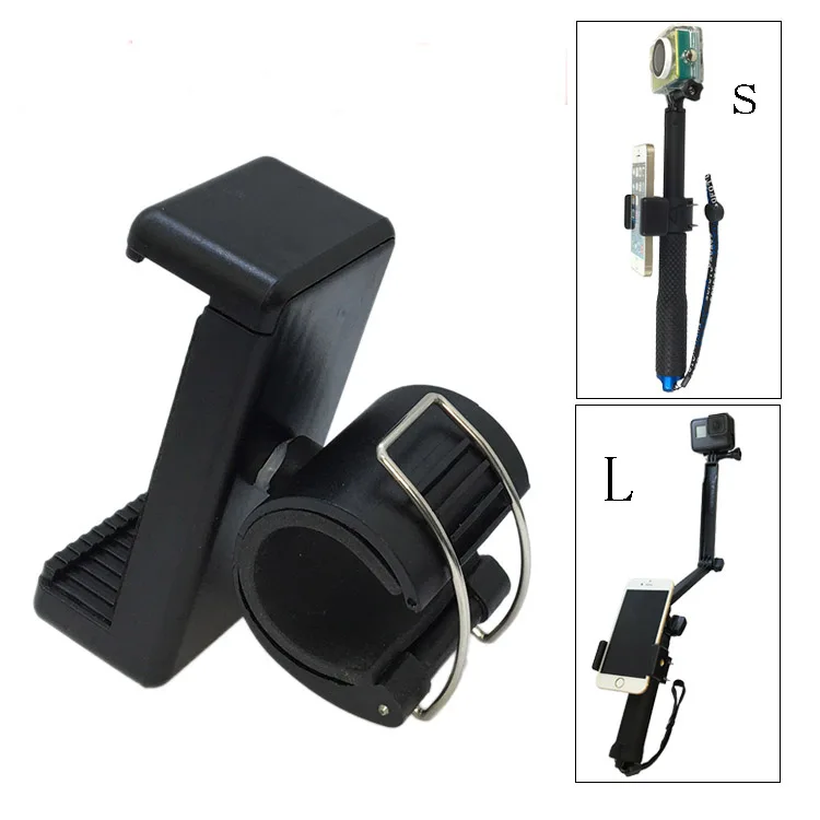 

1Pcs Arm Tripod Bracket Mobile Phone Holder Clip Adapter Mount Adjustable 55-85mm for GoPro Hero 7 6 5 4 Camera 3-Way Grip Stand