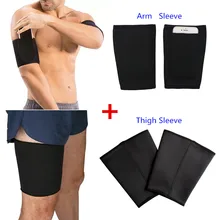 Men Leg Sleeves Shapers Arm Sleeves Arm Warmers 1 Pair Stretch Hot Sale Sport Slimming Compression Control Thigh Sleeve Neoprene