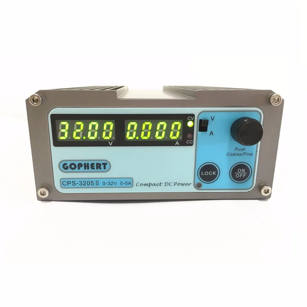 

Gophert CPS-3205 CPS-3205II DC Switching Power Supply Single Output 0-32V 0-5A 160W adjustable
