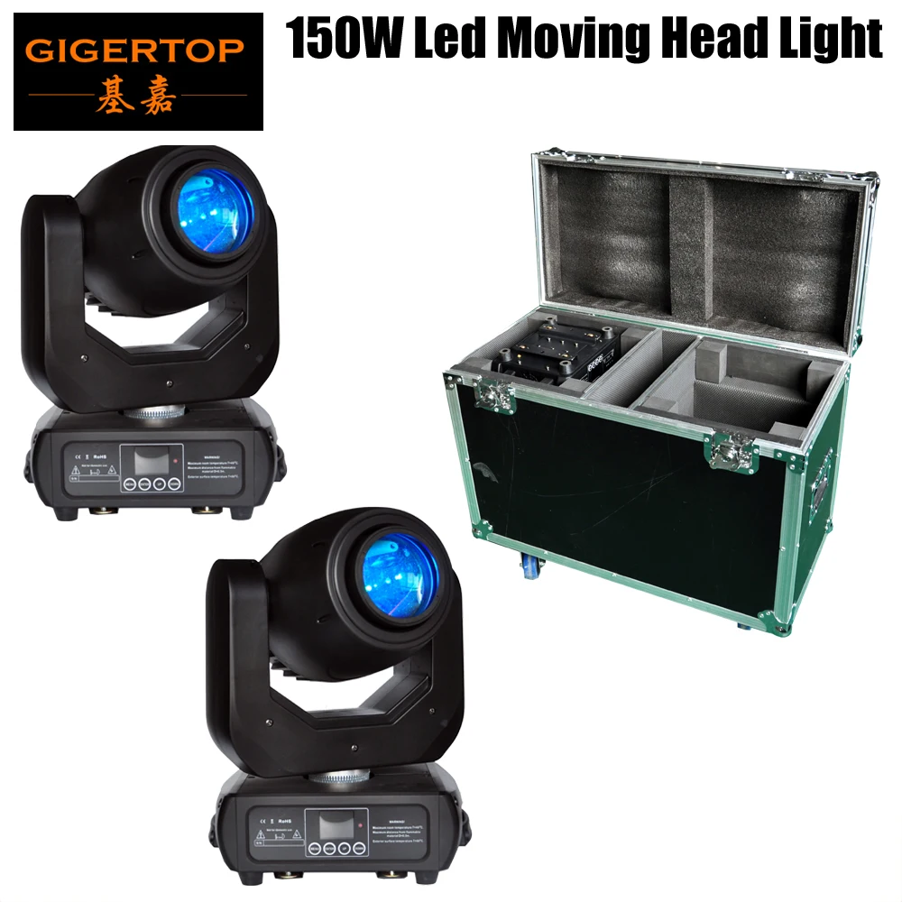 Stackable 2in1 Flight Case Pack 150W Mini Stage Moving Head Gobo Light