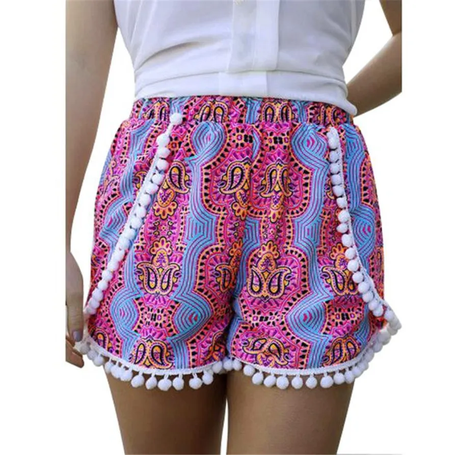 

Hot Marketing Women Girl BOHO Sexy High Waist Tassel Shorts Summer Casual Short Beach feminino high waist shorts Jul10 fed30