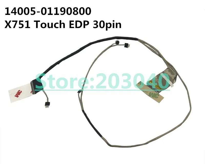 

Laptop/notebook LCD/LED/LVDS cable for Asus X751 X751L X751LD X751LJ X751LN X751LX X751MA F751 14005-01190800 Touch EDP 30pin