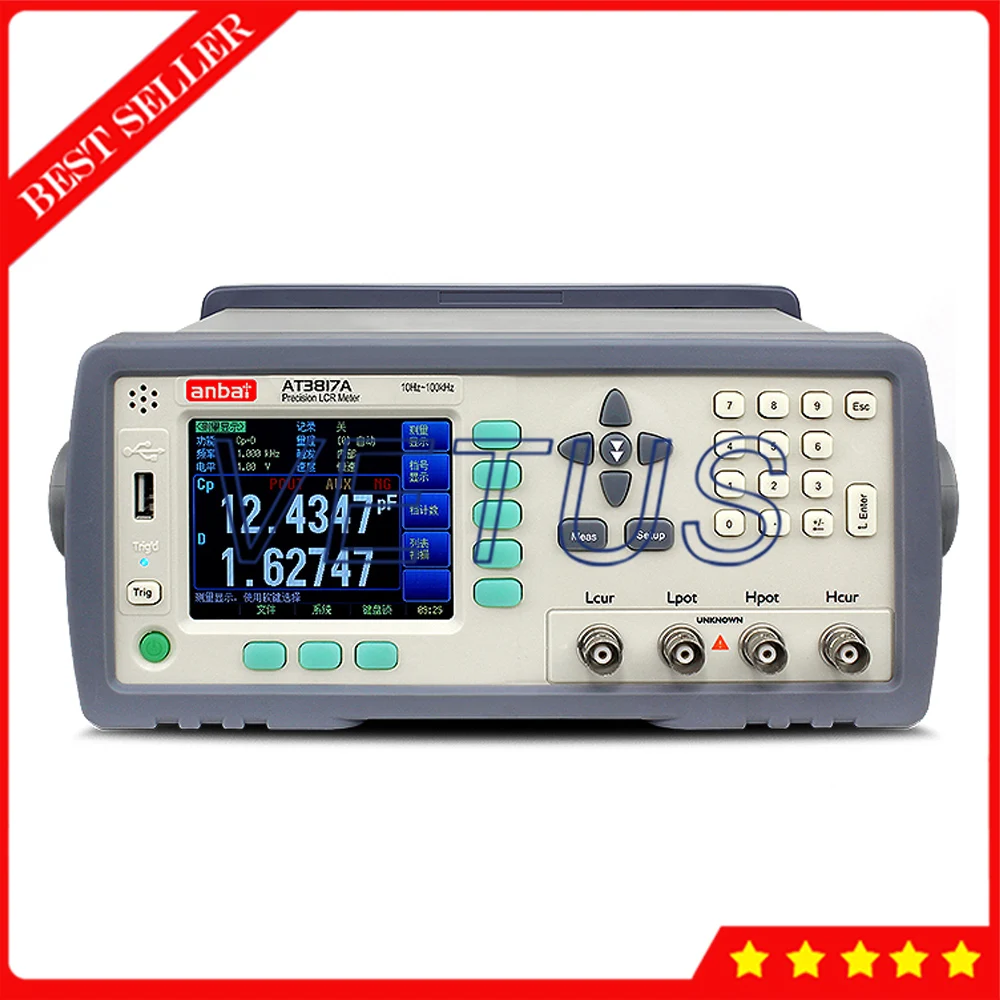 

AT3817A TFT-LCD Display Precision Digital LCR Meter With 10Hz-100kHz Frequency