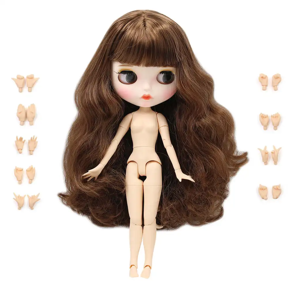 Ледяная фабрика Blyth кукла шарнир тело DIY игрушки BJD 30 см 1/6 модные куклы девочка подарок Специальное предложение на продажу - Цвет: white skin