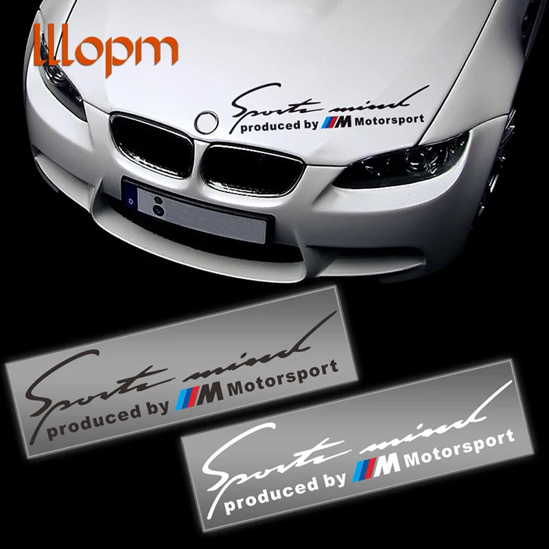 

lllopm Mpower Sport Stickers Decal On Car Covers Car Styling For bmw e46 e39 e36 e90 e60 x5 e53 e30 car accessories Car-styling