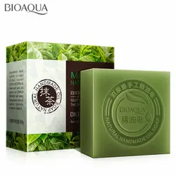 Органический зеленый чай matcha ручной работы мыло для отбеливания кожи увлажняющий для лица очищающее мыло удалить Очищение акне Ванна бар