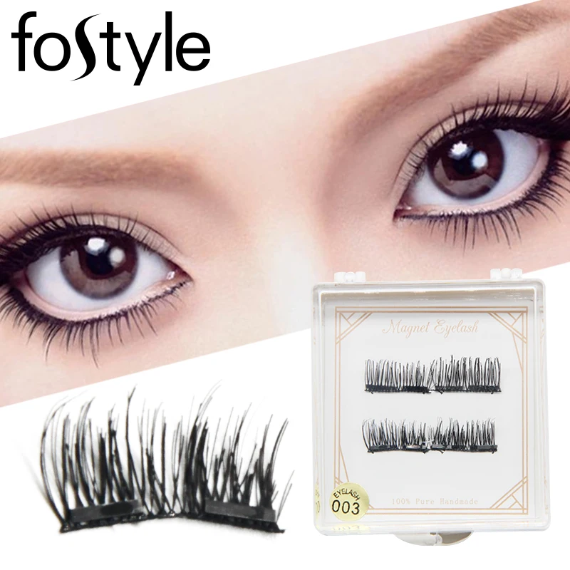 

Top Double Magnet 3D Handmade Reusable False Eyelashes Magnetics Lashes Eyelash Extension Magnetic Eyelash Eyelashes On Magnets