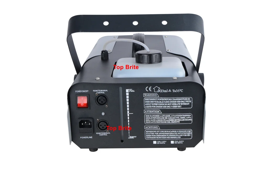 Capacidade de Fumaça de Óleo Máquina de Fumaça 4 Pçs e lote Preço Barato 1500 w Rgb Cores Led Dmx512 2.3l Fase Levou Máquina Fogger 5 Efeito de Iluminação de palco