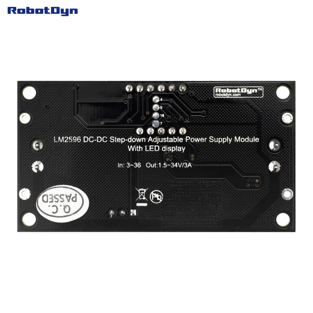 Оригинальный LM2596 + светодиодный дисплей Вольтметр DC шаг понижающий Регулируемый