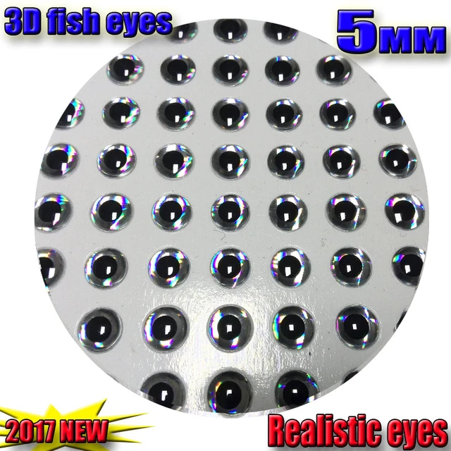 2021NEW 3D fishing lure eyes fly eyes choose size:5mm 100000pcs