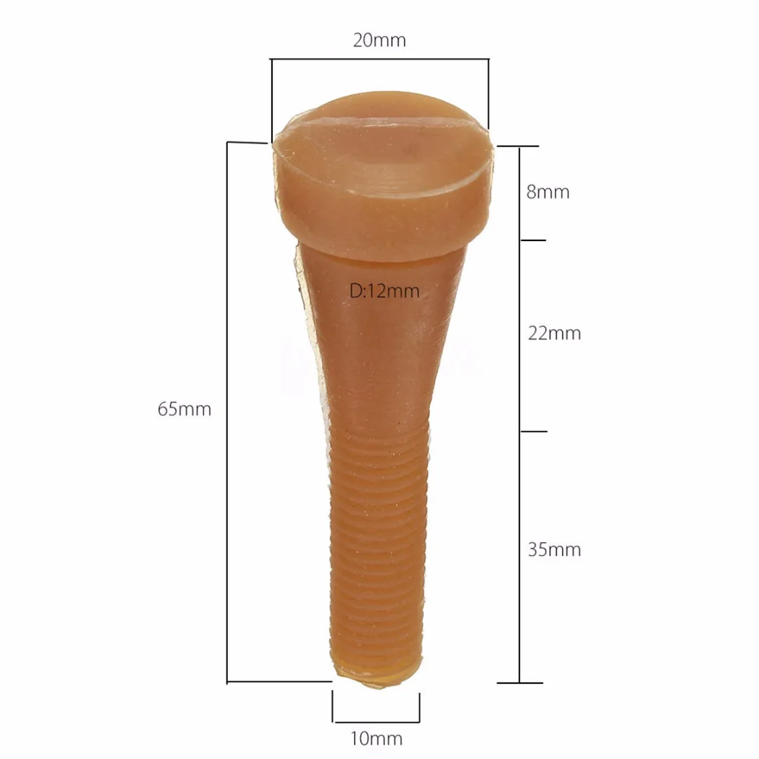 96pcs/lot Chicken Plucker 20 x 65mm Poultry Plucking Fingers Hair Removal Machine Glue Stick Beef Tendon Material Corn Rod
