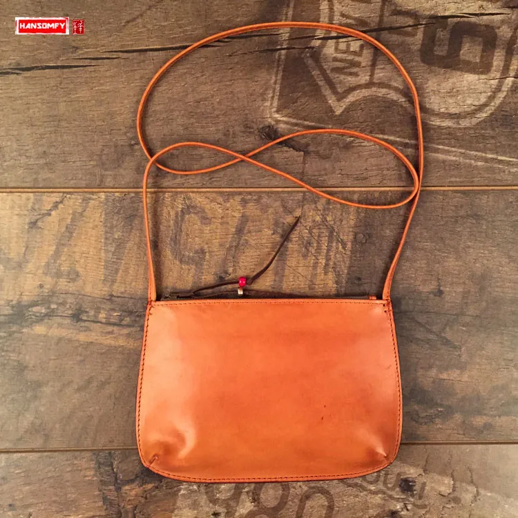 

Retro art Women small square shoulder bag original handmade genuine leather diagonal female crossbody bag mini messenger bags