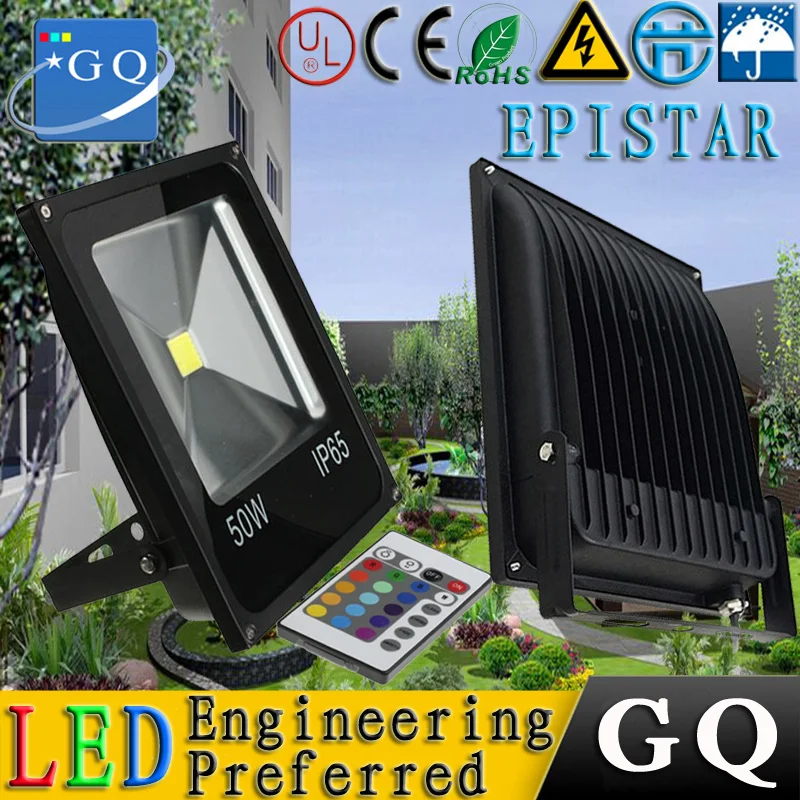 

6pcs/lot DHL FEDEX RGB led flood light Floodlights colorful projectors 50w 30w 20w 10w reflector projector led bulb