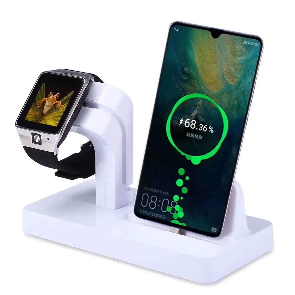 YIESOM 2 IN 1 Charging Dock Station Stand Holder Charger For Huawei Mate 20 Pro P30 P20 Lite Samsung S10 S9 S8 Xiomi Mi 9 8 Lite (7)