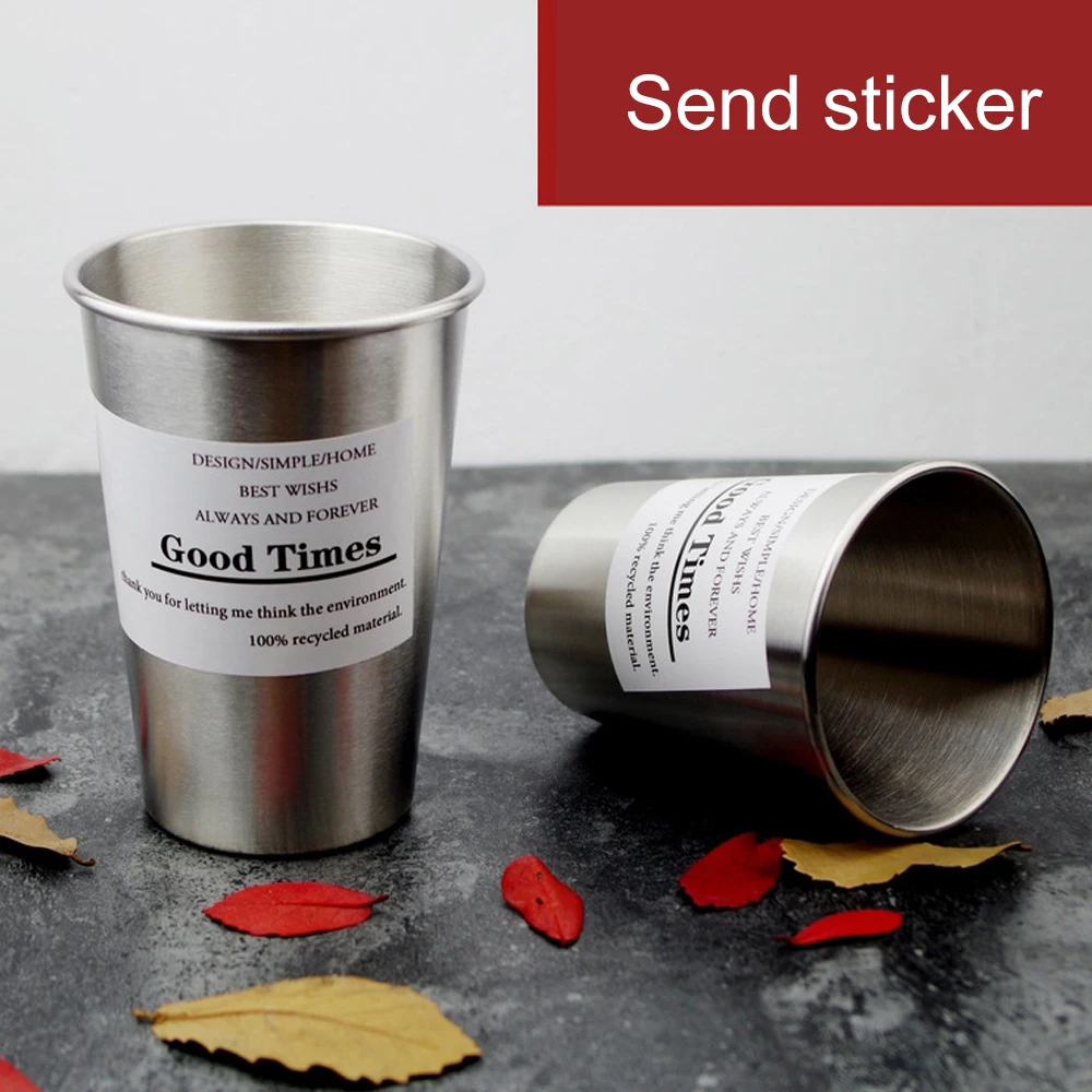 350500ml Stainless steel Cup for lovers Industrial Flamingo beer cold water toothbrush couple cup For CampingTravelHome Use (15)