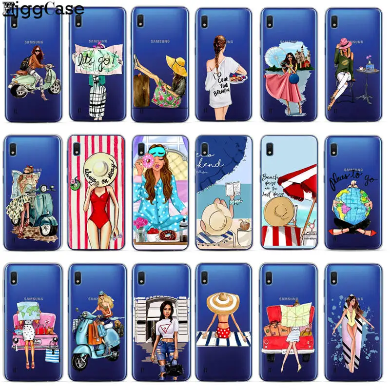 

For Samsung Galaxy A30 Case 2019 Fashion girl Soft TPU silicone Cover For Samsung A10 A30 30 10 A 50 A505 A20 A40 A70 Phone Case
