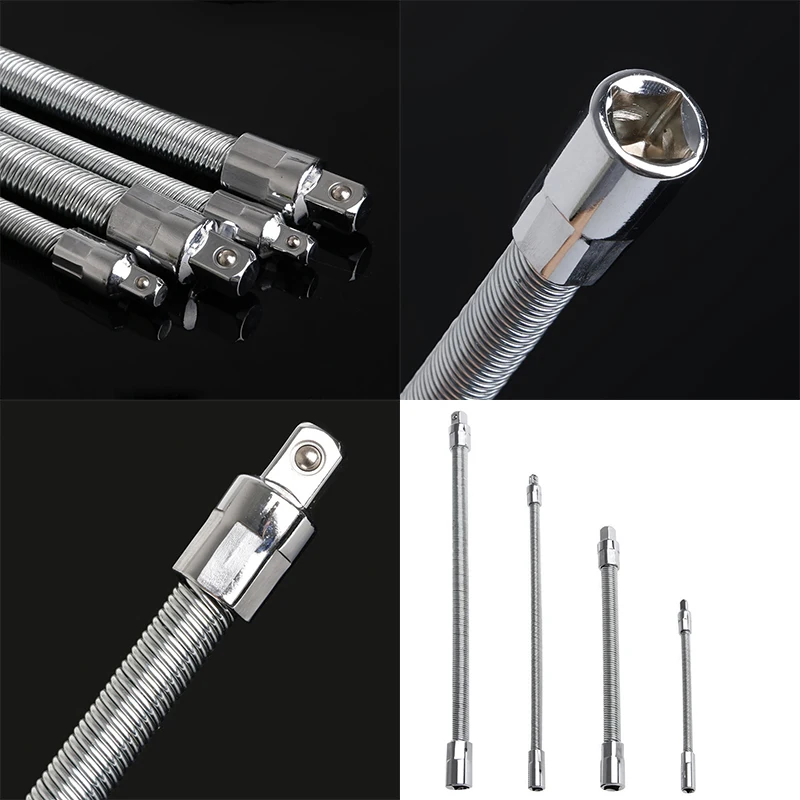 3/8" 1/4" Flexible Hose Hex Screwdriver Extension Bit Adapter Socket New DIY accessories