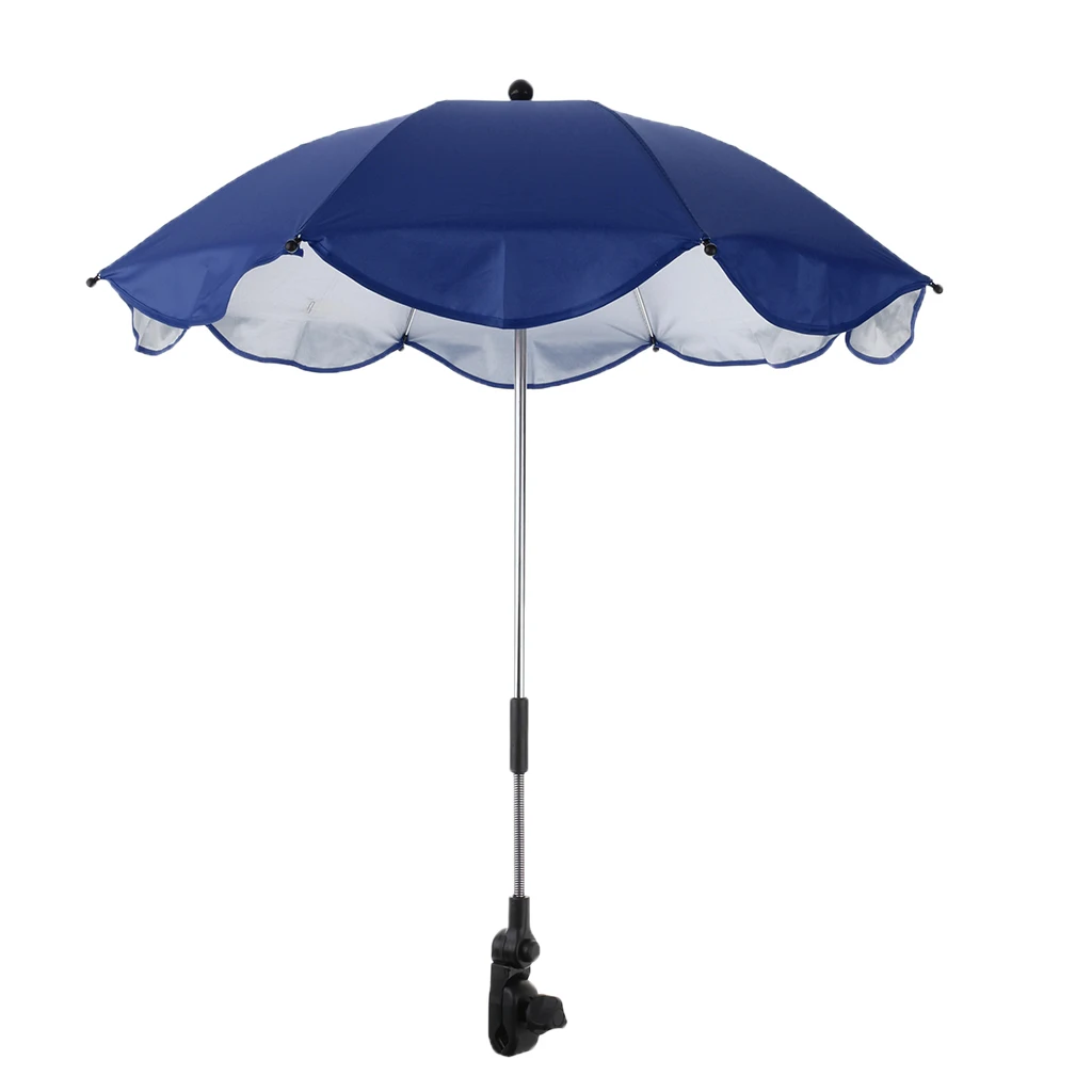 Foldable Sunshade Mini Sunny Umbrella UV Protection Beach Shelter Umbrella Outdoor Lightweight Parasol w/ Sand Anchor for Coast