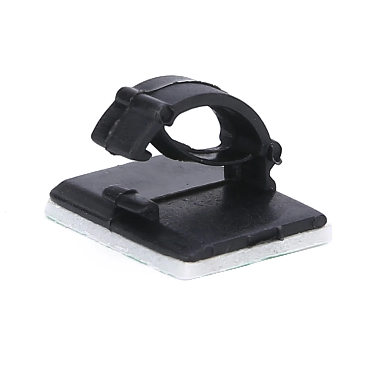 30pcs/bag Network Wire Clip Self-adhesive Car Cable Holder Rectangle Plastic Mount Tie Clamp For Home And Office Use