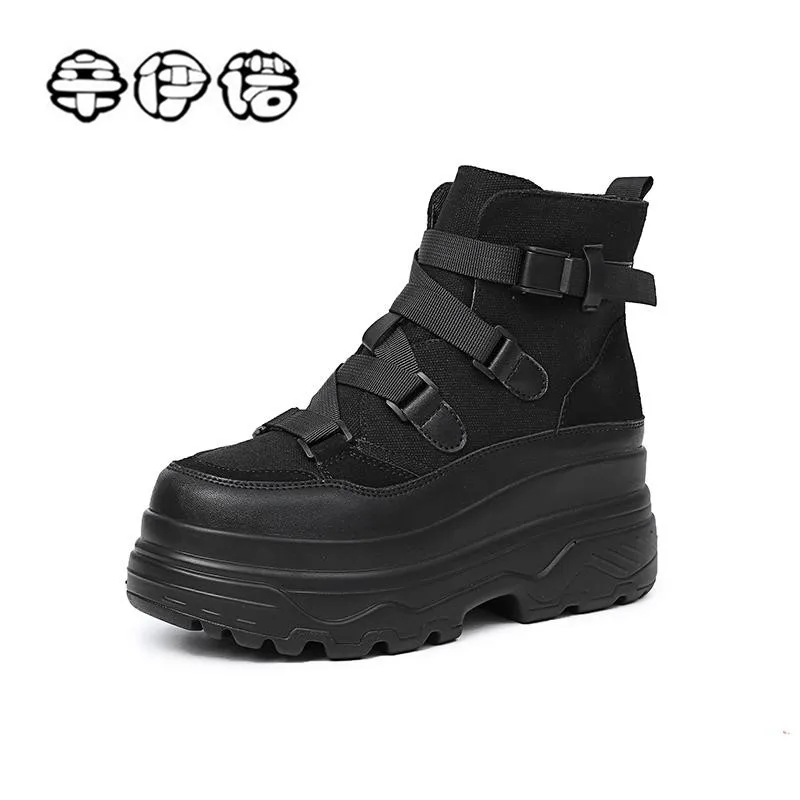 

Women's Chunky Sneakers New Fashion Basket Women Platform Shoes Lace Up Black Female Trainers Dad Shoes Bambas Plataforma Mujer