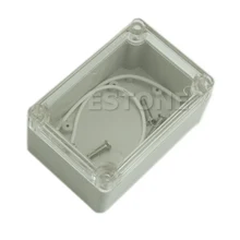 Boîtier de boîtier de projet électronique transparent en plastique étanche 100x68x50mm