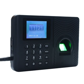 

Biometric Fingerprint Password Attendance Machine Employee Checking-in Recorder 2.4" TFT LCD Screen DC 5V Time Attendance Clock