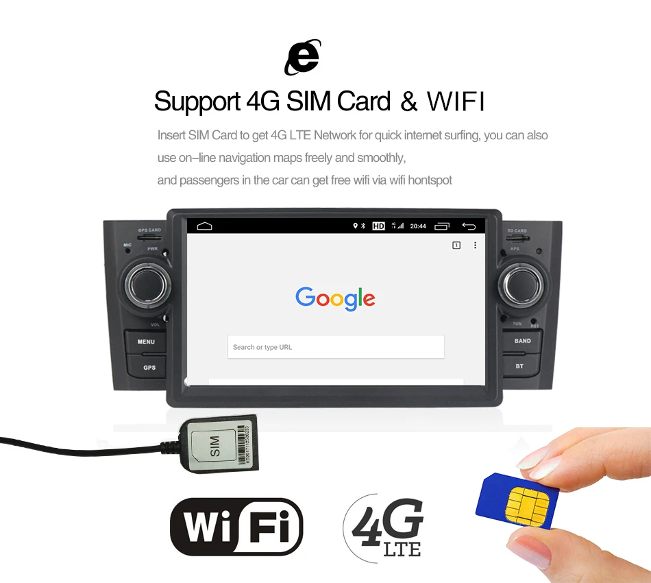 Excellent New Arrival! 7" HD1024*600 Car multimedia Player Navigation GPS DVD for Fiat Grande Punto/Linea 2007-2012 android 7.1 system 28