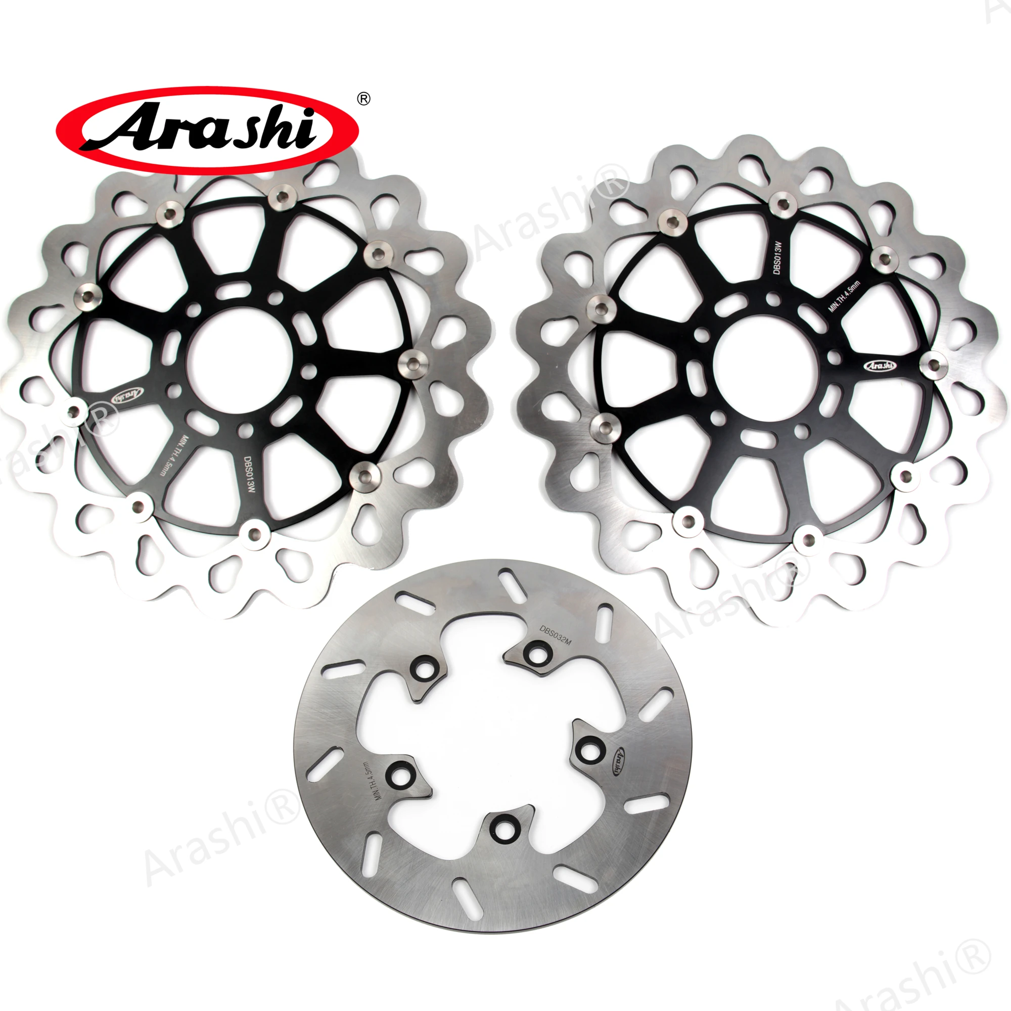 Arashi 1 комплект для SUZUKI GSX R 750 1996 - 2003 CNC Передние Задние тормозные диски роторы GSXR Φ