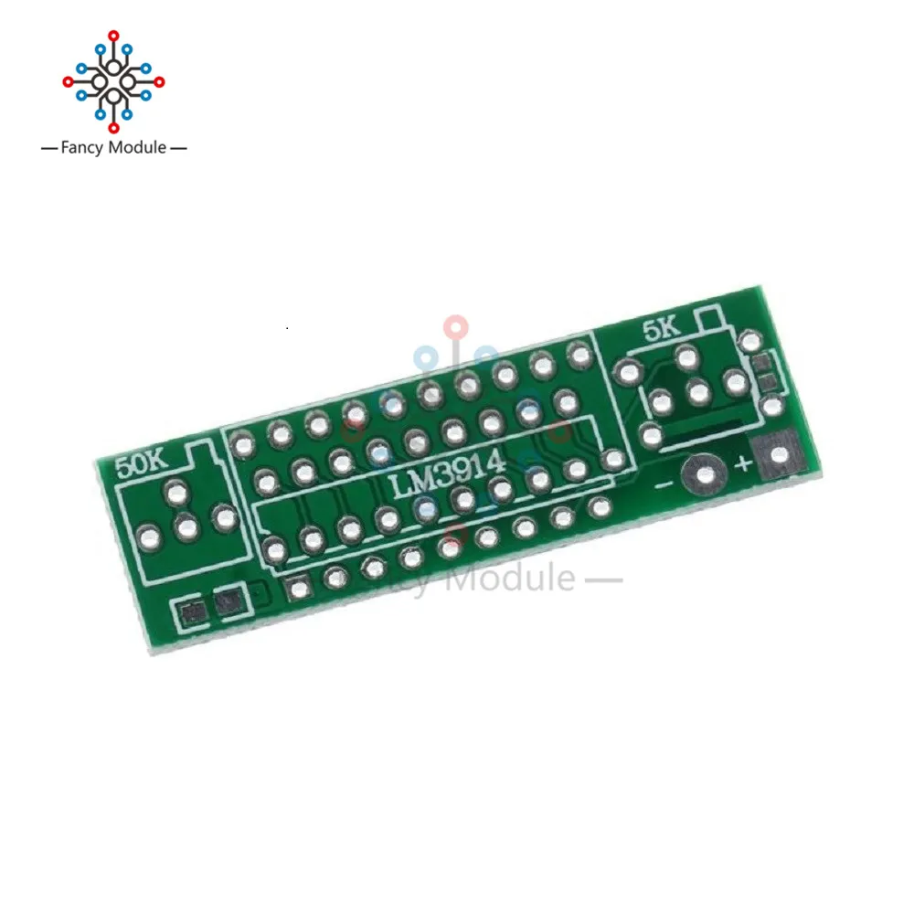 Электронные Наборы для самостоятельной сборки LM3914 дисплейная плата 3,7 в индикатор емкости литиевой батареи светодиодный индикатор уровня мощности 12 в Li-lion Lipo
