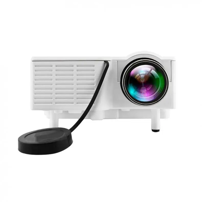 UC28 العالمي 400 لومينز HD 400 لومينز الوسائط المتعددة LED Homehold العارض دعم 80 بوصة شاشة كبيرة الإسقاط