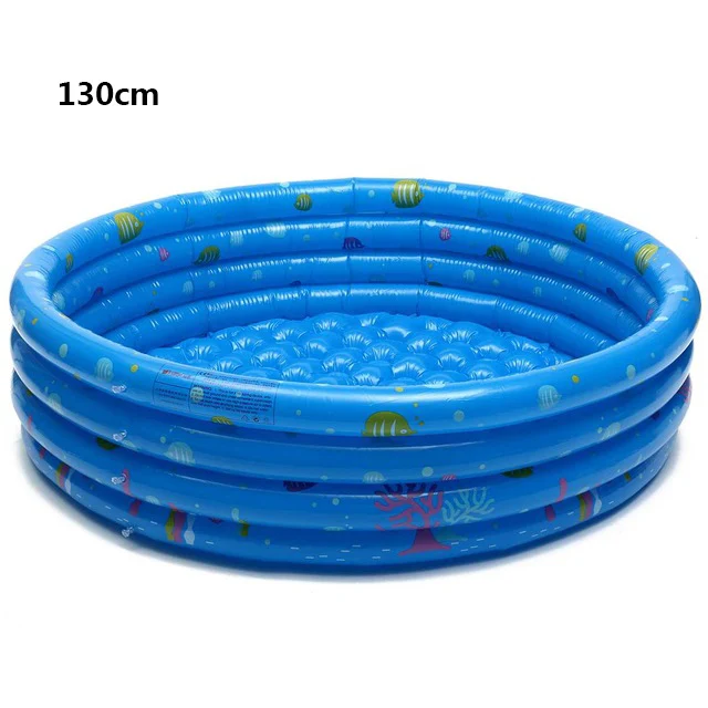 100/130/150CM Inflatable Baby Swimming Pool Piscina Portable Outdoor Children Basin Bathtub kids pool baby swimming pool water - Цвет: Красный