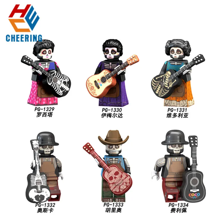 

Single Sale Building Blocks The Day Of The Dead Coco Movie Rosita Imelda Victoria Figures Bricks Model Toys for Children PG8138