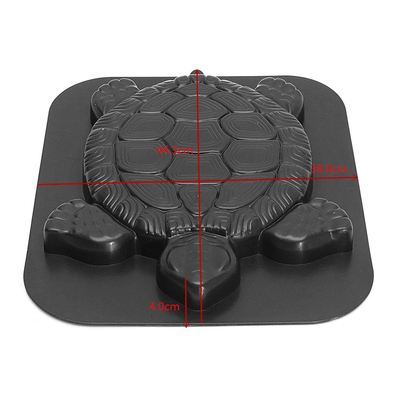 Turtle Stepping Stone Mold Tortoise Path Walk Maker Pavement Concrete Cement MouldGarden Park Decoration