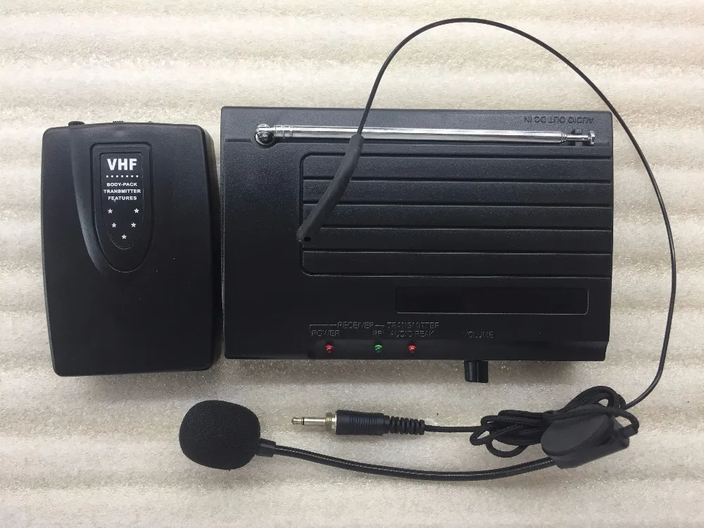 

CH-200 VHF wireless headset mic microphone system for Teaching Party Store sales promotion Speech Bar, low price good quality