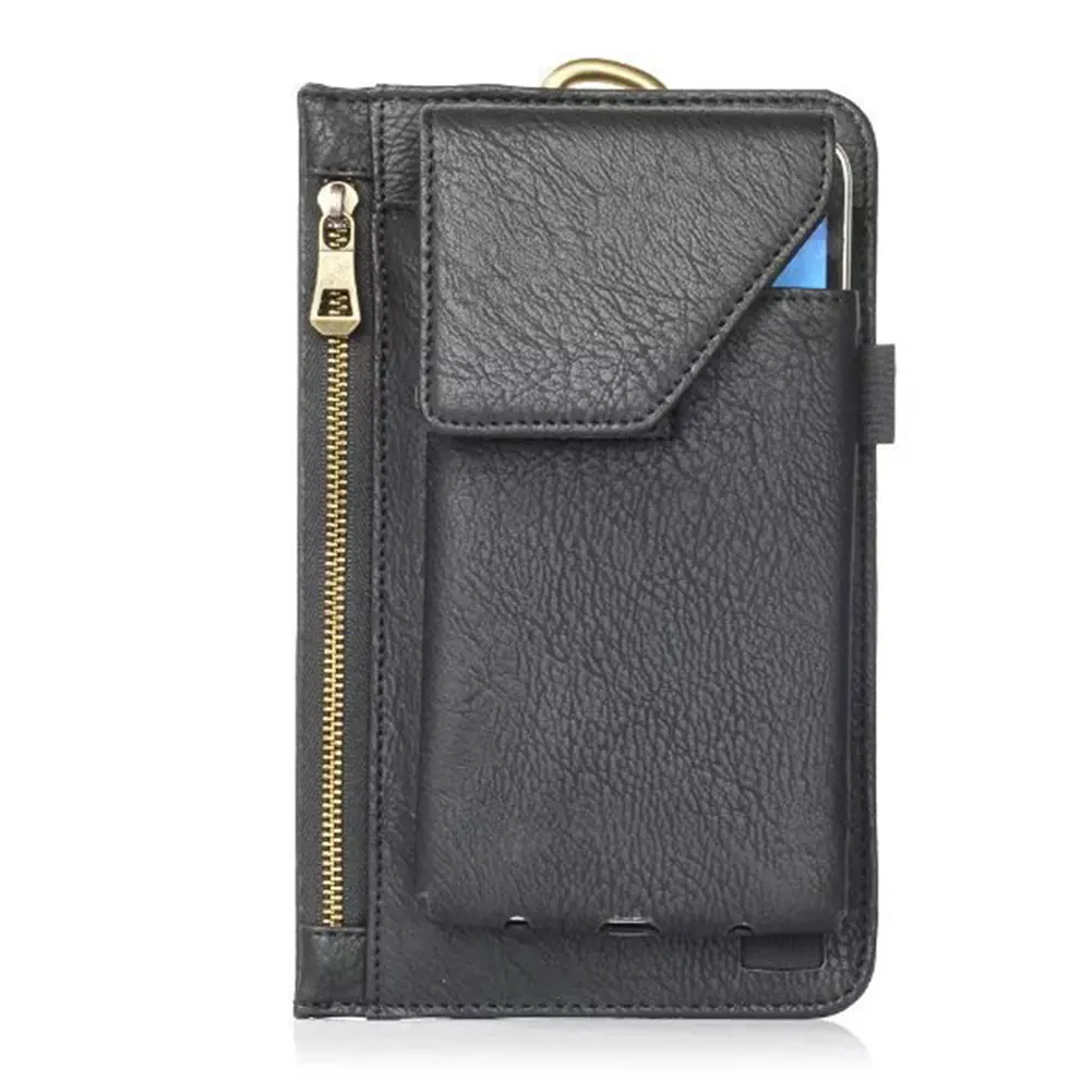 Men Women Hanging Rectangle Zipper Closure Mountaineering Mobile Phone Protector Stylish Pouch Large Capacity Outdoor Waist Bag | Мобильные