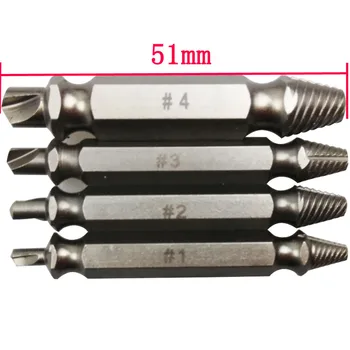 

4PCS Speed Out Screw Extractor Drill Bits Tool Set Broken Damaged Bolt Remover
