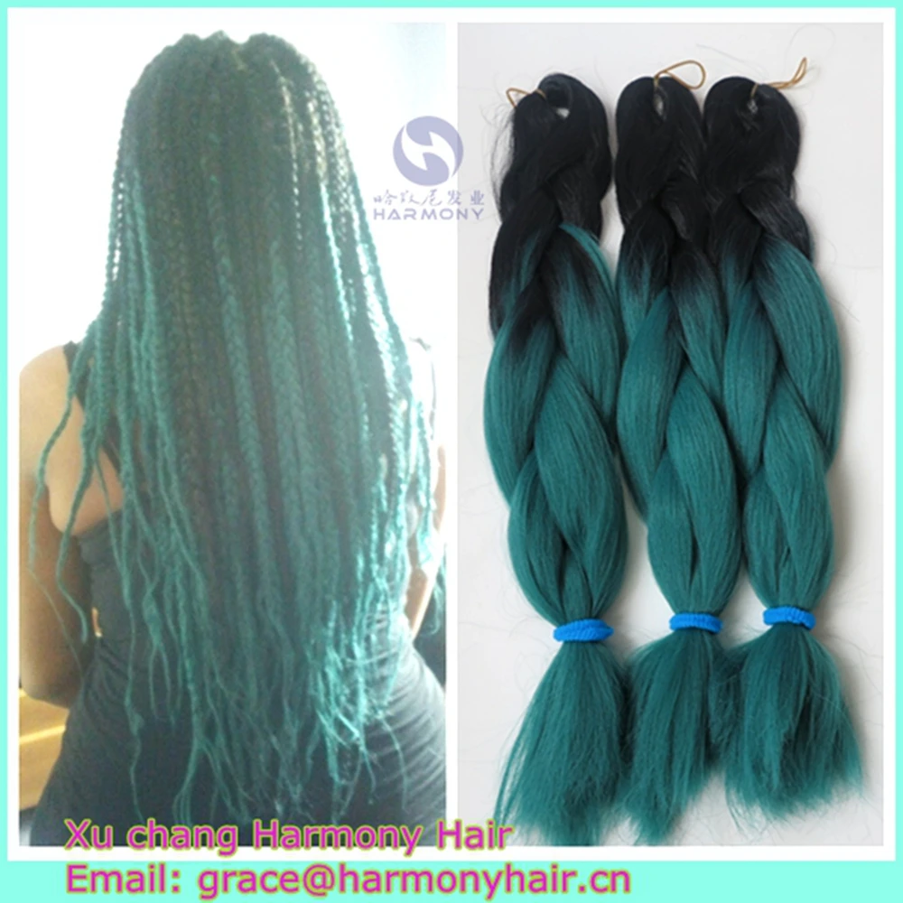 Dhl Free Shipping 15packs Lot 24 100g Ombre Hair Braiding Black