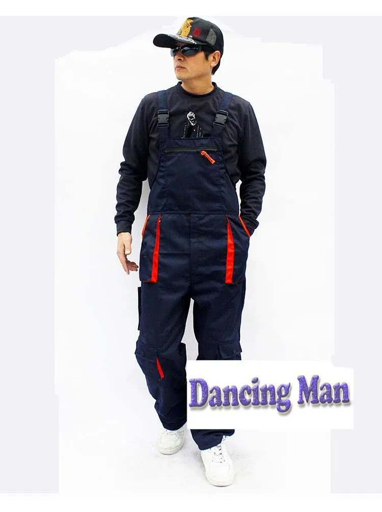 CCGK bib overalls men work coveralls repairman strap jumpsuits pants sleeveless wear-resistance working uniforms plus size S-3XL (7)