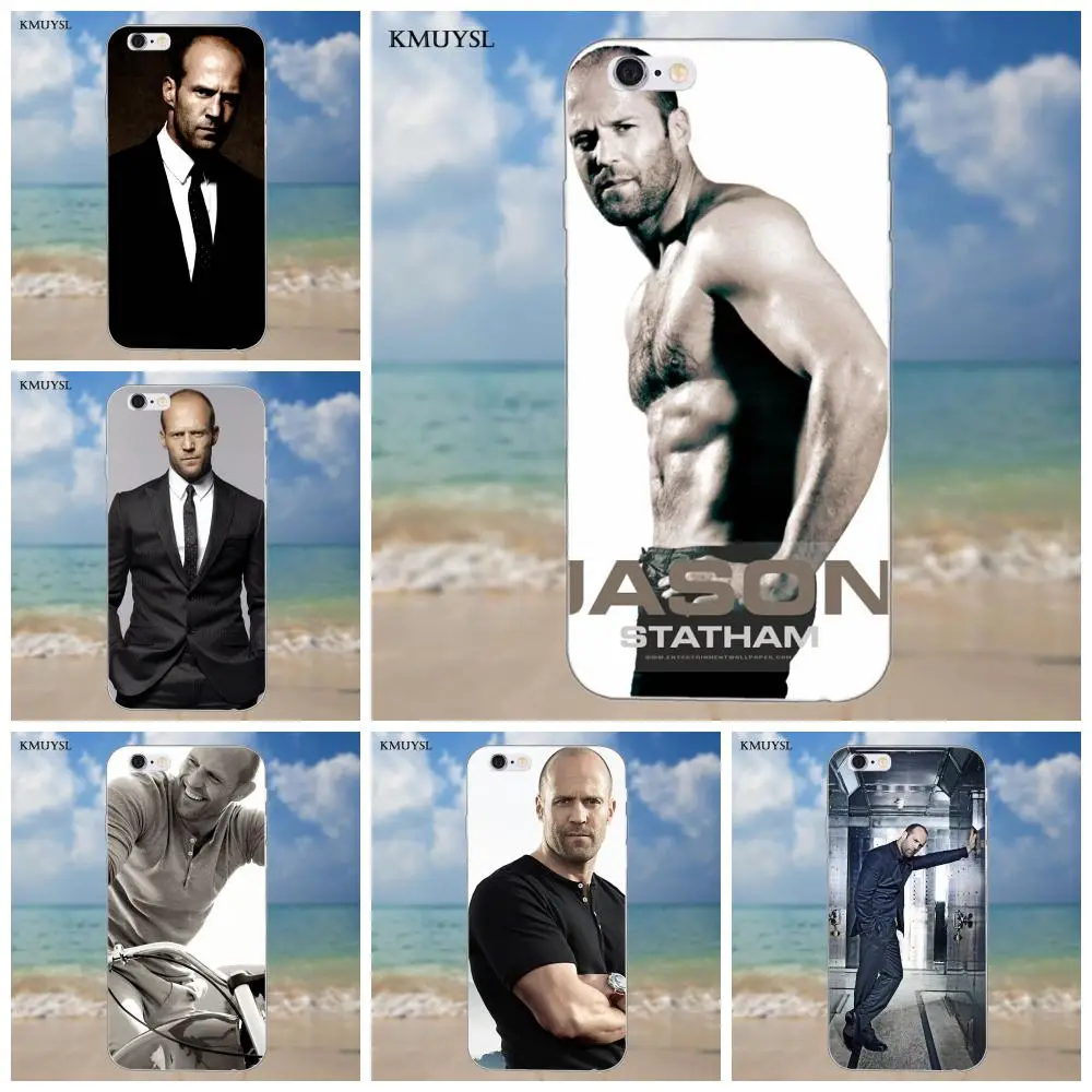 

Kmuysl For iPhone 4 4S 5 5C SE 6 6S 7 8 Plus X Galaxy S5 S6 S7 S8 Grand Core II Prime Alpha Soft TPU Cover Case Jason Statham