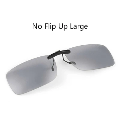 No Flip Up Large Morakot, унисекс, фотохромные, поляризационные, на клипсах, очки для мужчин, анти-УФ, анти-уфв, ультралегкие, для вождения, на клипсах, солнцезащитные очки для женщин, JP001287 - Цвет линз: No Flip Up Large