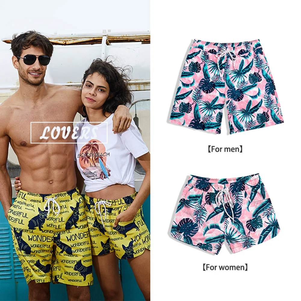 COPOZZ Summer Mesh Quick Dry Men Women Swim Shorts Summer Board Surf Swimwear Beach Short Female Running Gym Plus Size Trunks