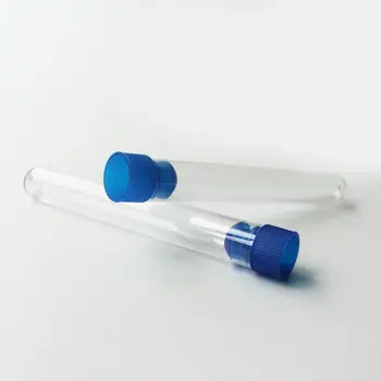 

New 1000pcs 15x100mm Transparent Laboratory Transparent Plastic Test Tubes Vials With Push Caps School Lab Supplies F20173026