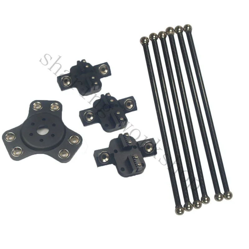 Kossel k800 черный цвет Магнитный 1 шт. эффектор + 3 каретки 6 180 мм углеродная трубка