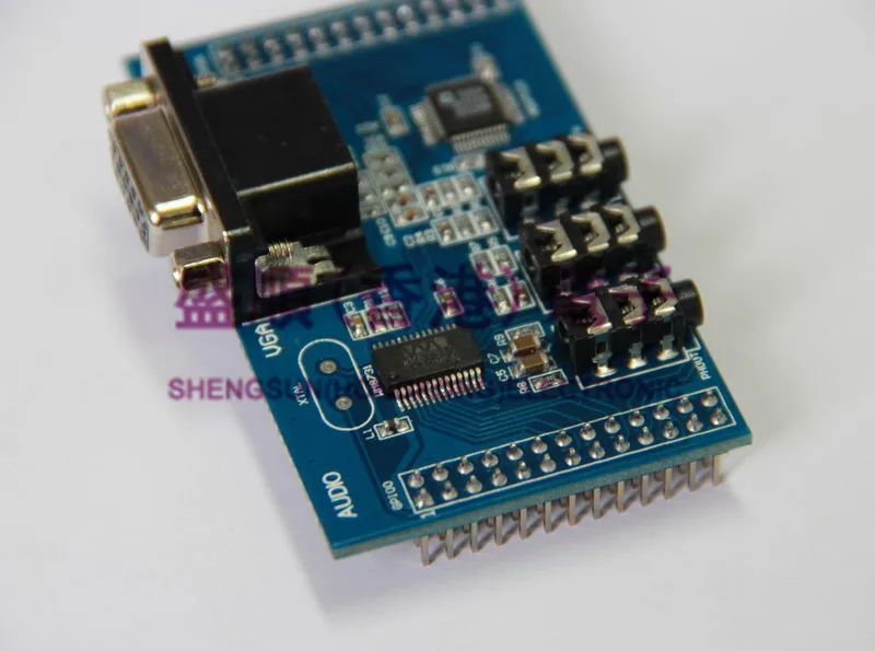 WM8731 TLV320AIC23 ADV7123 digital audio VGA display module