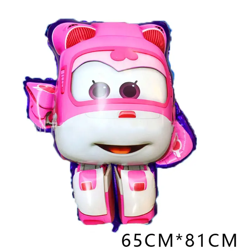 7 style 3D Super Wings Balloon Jett balloons 18 inch Super Wings toys Birthday Party Decorations kids toys Jett globos supplies