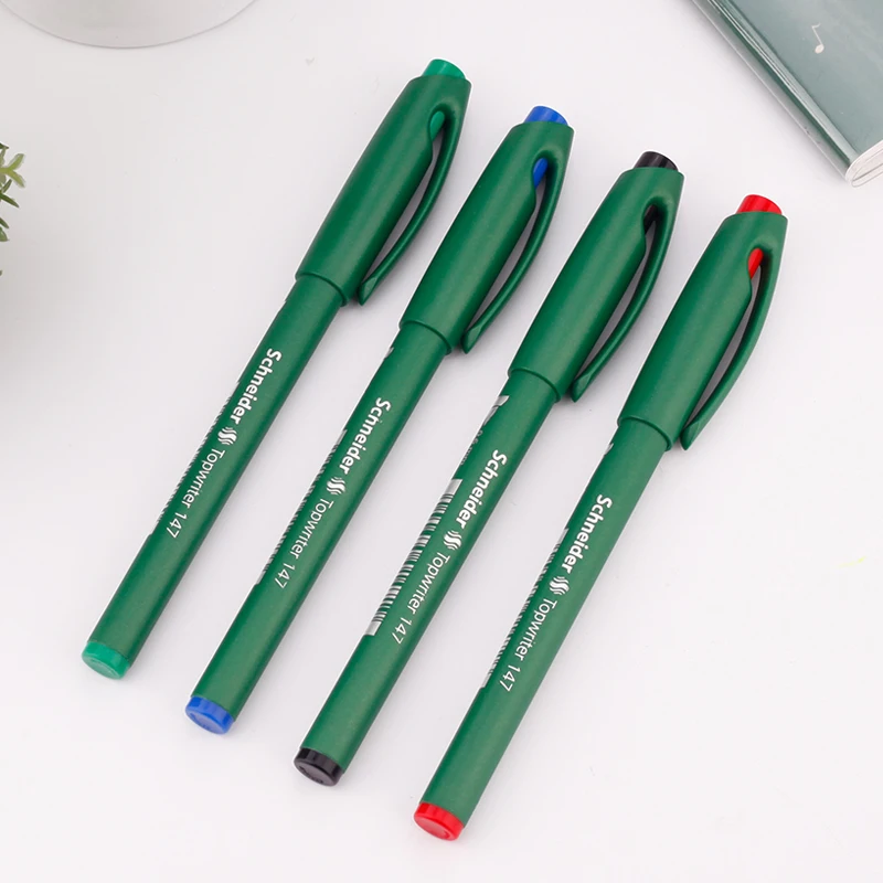 

5PCS Germany Schneider TOPBALL 847/147 Roller Pen Gel Pen 0.5 0.6 Environmentally Friendly Plastic Signing Pen