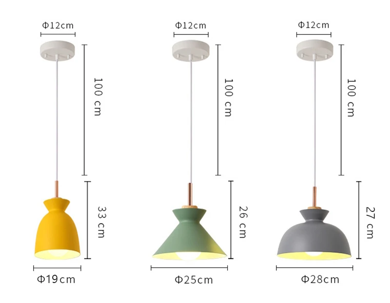 Fashion Colorful Modern DIY Wood Pendant Lights Minimalist Hanging Lights Suspension Luminaire Dining Room Lights Pendant Lamp (7)