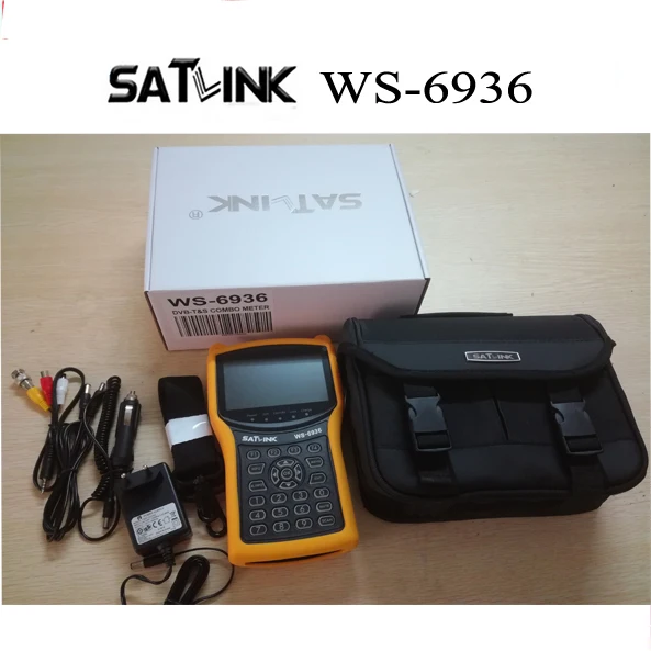 [Подлинный] Satlink WS-6936 DVB-T и DVB-S комбо метр с измеритель спектра Satlink 6936 ws6936 метр 6936 finder